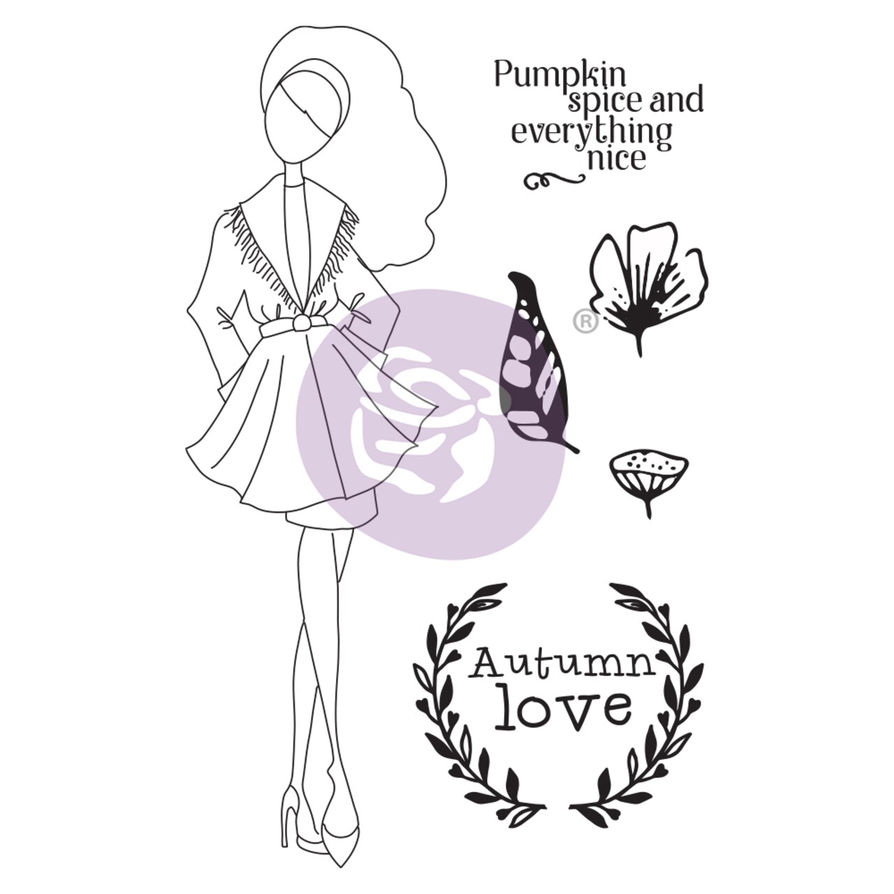 Prima Marketing Inc Julie Nutting Doll Stamp - Nora - 1 Stamp 5.25x8In Sheet Size 655350913205